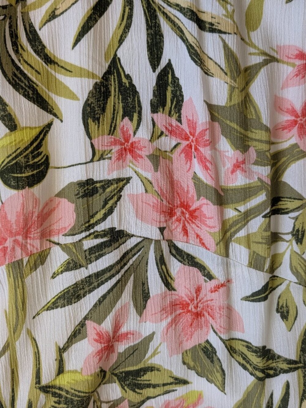 Hurley Pink Green Tropical Floral Empire Sleeveless Maxi Dress S Coastal Resort - Picture 8 of 15